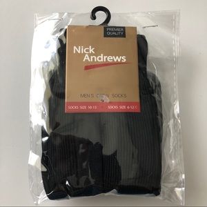 Mens Black Crew Socks - 10 Pairs NWT